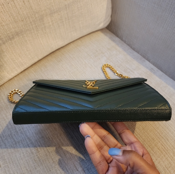 ‼️SOLD‼️YSL Cassandra Wallet on Chain - Picture 2 of 10